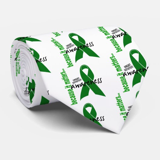 Bewustmaking van orgaandonatie stropdas (Opgerold)