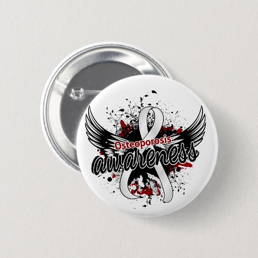 Bewustmaking van osteoporose 16 ronde button 5,7 cm (Voorkant /achterkant)