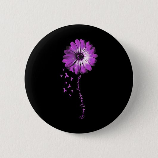 Bewustmaking van overdosering bij langwerpige opio ronde button 5,7 cm (Voorkant)