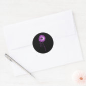 Bewustmaking van overdosering bij langwerpige opio ronde sticker (Envelop)