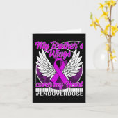 Bewustmaking van overdosering Mijn broer's Wings H Kaart (Gele Bloem)