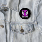 Bewustmaking van overdosering Mijn broer's Wings H Ronde Button 5,7 Cm (In situ)