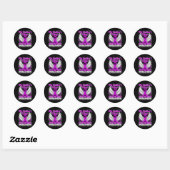 Bewustmaking van overdosering Mijn broer's Wings H Ronde Sticker (Vel)