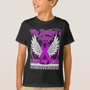 Bewustmaking van overdosering Mijn broer's Wings H T-shirt