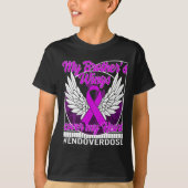 Bewustmaking van overdosering Mijn broer's Wings H T-shirt (Voorkant)