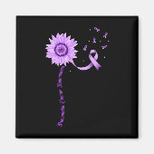 Bewustmaking van Paarse lint-pancreaskanker Magneet (Voorkant)