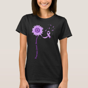 Bewustmaking van Paarse lint-pancreaskanker T-shirt