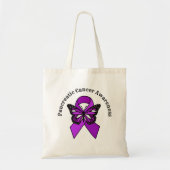Bewustmaking van pancreaskanker | Botervlieg Tote Bag (Voorkant)
