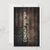 Bewustmaking van poëzie bestrijden kaart (Achterkant)