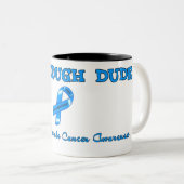 BEWUSTMAKING VAN PROSTAATKANKER ONDERSTEUNEN TWEEKLEURIGE KOFFIEMOK (Voorkant rechts)