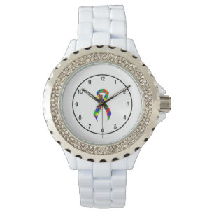 Bewustmaking van Puzzle Ribbon Horloge
