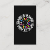 Bewustmaking van ribbons van groepsondersteuning v visitekaartje (Voorkant)