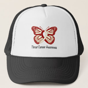 Bewustmaking van rotterkanker met butterfly-lint trucker pet