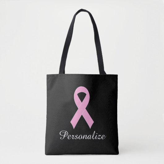 Bewustmaking van roze borstkanker tote bag (Voorkant)