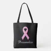 Bewustmaking van roze borstkanker tote bag (Achterkant)