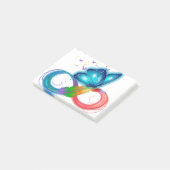 Bewustmaking van schildklierkanker nooit opgeven post-it® notes (Schuin)