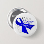 Bewustmaking van scrolllint Colon Cancer Ronde Button 5,7 Cm (Voorkant /achterkant)
