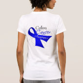 Bewustmaking van scrolllint Colon Cancer T-shirt (Achterkant)