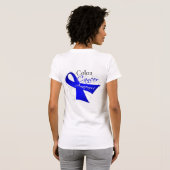 Bewustmaking van scrolllint Colon Cancer T-shirt (Achterkant volledig)
