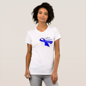 Bewustmaking van scrolllint Colon Cancer T-shirt (Voorkant volledig)