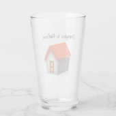 Bewustmaking van shingles door de drink glas (Achterkant)