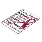 Bewustmaking van sikkelcelanemie Maand Ribbon-cade Notitieboek (Linkerzijde)