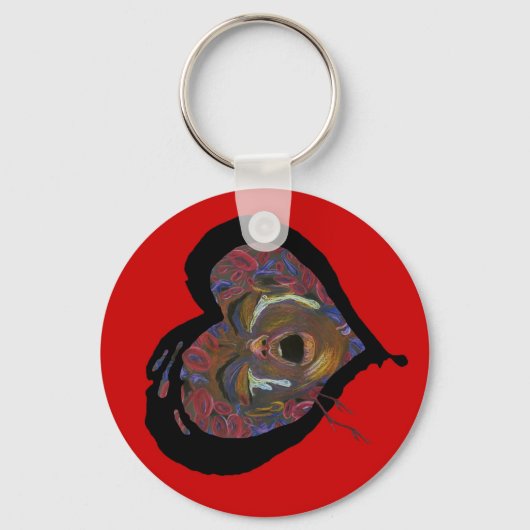 Bewustmaking van sikkelcelpijn - Tien opnieuw gede Sleutelhanger (Voorkant)