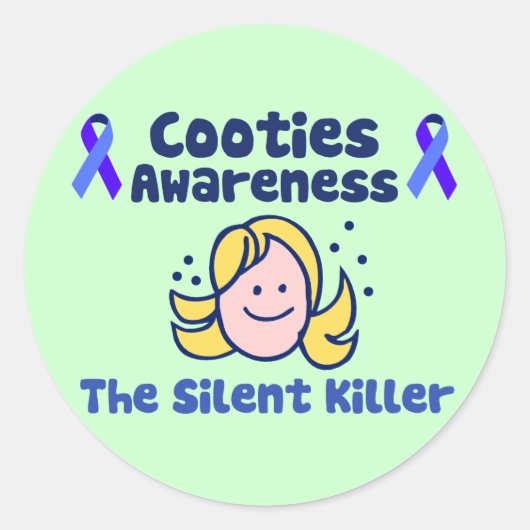 Bewustmaking van steden ronde sticker (Voorkant)