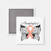 Bewustmaking van tattoo Butterfly - baarmoederhals Magneet (Voorkant / Achterkant)