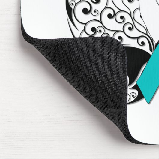 Bewustmaking van tattoo Butterfly - baarmoederhals Muismat (Hoek)