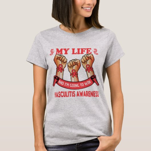 BEWUSTMAKING VAN VASCULITIS T-SHIRT (Voorkant)