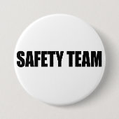 BEWUSTMAKING VAN VEILIGHEIDSTEAM RONDE BUTTON 7,6 CM (Voorkant)