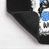 Bewustmaking van vrouwen Bun Hair Diabetes Muismat (Hoek)