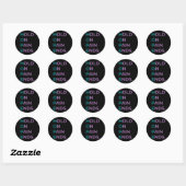 Bewustmaking van zelfmoordgedrag Overlevenden vast Ronde Sticker (Vel)