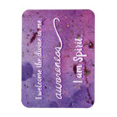 "Bewustmaking" Violet Crown Chakra WordMagnets Magneet (Verticaal)