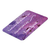 "Bewustmaking" Violet Crown Chakra WordMagnets Magneet (Linkerzijde)