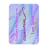 "Bewustmaking" Violet Crown Chakra WordMagnets Magneet (Verticaal)