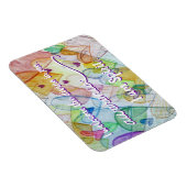 "Bewustmaking" Violet Crown Chakra Words Magnet Magneet (Rechterzijde)