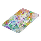 "Bewustmaking" Violet Crown Chakra Words Magnet Magneet (Linkerzijde)
