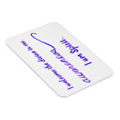 "Bewustmaking" Violet Crown Chakra Words Magnet Magneet (Rechterzijde)