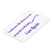 "Bewustmaking" Violet Crown Chakra Words Magnet Magneet (Linkerzijde)