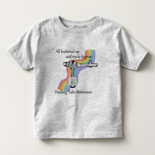 Bewustmaking voedingsbuis Regenboog Kinder Shirts (Voorkant)