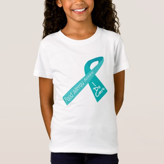 BEWUSTMAKING VOEDSELALLERGIE RIBBON T-SHIRT (Voorkant)