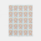 Bewustmaking voor baarmoederhalskanker fleece deken (Voorkant)