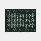 Bewustmaking voor bijnierkanker Klontendoekjes Fleece Deken (Voorkant (Horizontaal))