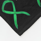 Bewustmaking voor bijnierkanker Klontendoekjes Fleece Deken (Hoek)