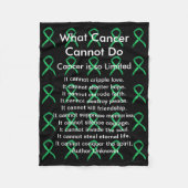 Bewustmaking voor bijnierkanker Klontendoekjes Fleece Deken (Voorkant)