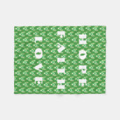 Bewustmaking voor bijnierkanker Klontendoekjes Fleece Deken (Voorkant (Horizontaal))