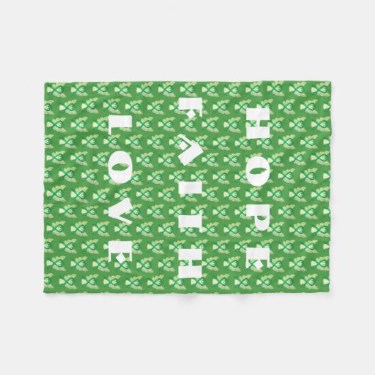 Bewustmaking voor bijnierkanker Klontendoekjes Fleece Deken (Voorkant (Horizontaal))