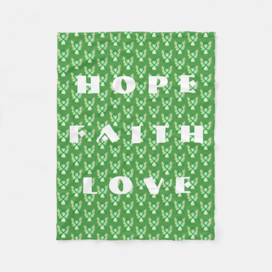 Bewustmaking voor bijnierkanker Klontendoekjes Fleece Deken (Voorkant)